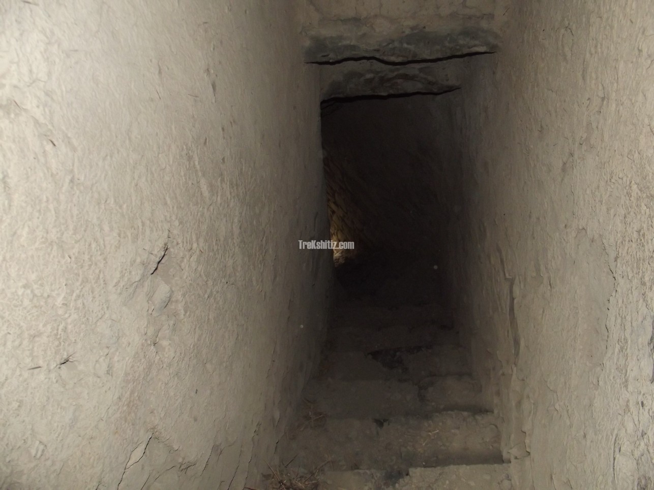 Carved steps i bastion Dhotri Fort (Gadhi)